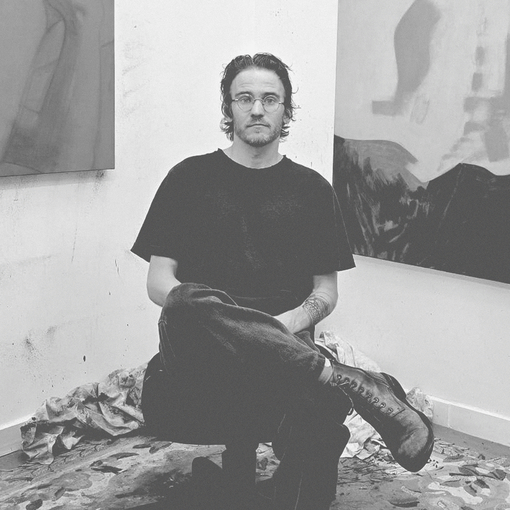 Hugh Van Schaick in his studio